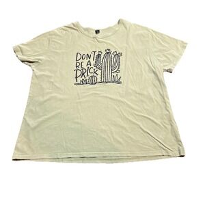 Dont Be A Prick Cactus Sage Green Premium T-shirt Womens 2XL